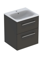 Geberit Selnova Square 2 fiókos mosdószekrény 55 cm, keskeny