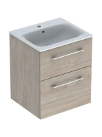 Geberit Selnova Square 2 fiókos mosdószekrény 55 cm, keskeny