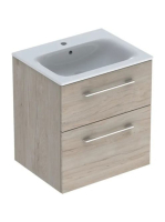 Geberit Selnova Square 2 fiókos mosdószekrény 60 cm, keskeny