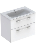 Geberit Selnova Square 2 fiókos mosdószekrény 80 cm, keskeny