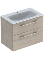 Geberit Selnova Square 2 fiókos mosdószekrény 80 cm, keskeny