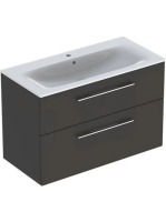 Geberit Selnova Square 2 fiókos mosdószekrény 100 cm, kesken