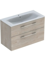 Geberit Selnova Square 2 fiókos mosdószekrény 100 cm, kesken