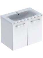 Geberit Selnova Square 2 ajtós mosdószekrény 80 cm, keskeny