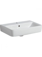 Geberit Selnova Compact 55x37 cm mosdó túlfolyóval, fehér 50