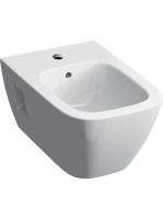 Geberit Selnova Square fali bidé túlfolyóval, részben zárt f