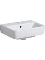 Geberit Selnova Compact kézmosó 45x34 cm túlfolyóval, fehér