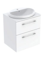 Geberit Selnova Square Set mosdószekrény mosdóval 59x70 cm,