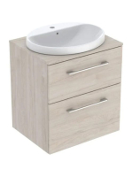 Geberit Selnova Square Set mosdószekrény mosdóval 59x70 cm,