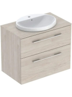 Geberit Selnova Square Set mosdószekrény mosdóval 79x70 cm,