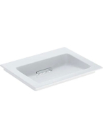 Geberit ONE mosdó hátsó lefolyóval 60x48 cm, túlfolyó és csa