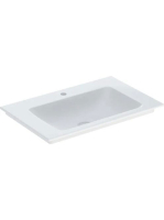 Geberit One beépíthető mosdó 75x48 cm csaplyukkal, túlfolyó