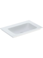 Geberit One beépíthető mosdó 75x48 cm csaplyuk és túlfolyó n