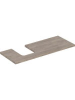 Geberit One mosdópult bal oldali kivágással 120x47 cm, pultr