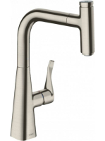 Hansgrohe Metris Select M71 rozsdamentes acél hatású konyhai