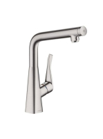 Hansgrohe Metris Select M71 rozsdamentes acél hatású konyhai