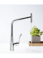Hansgrohe Metris Select króm konyhai csaptelep, kihúzható ki