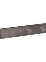 Hansgrohe RainSelect szálcsiszolt fekete/króm falsík alatti