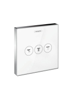 Hansgrohe ShowerSelect Glass szelep színkészlet, króm/fehér