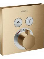 Hansgrohe ShowerSelect 2 fogyasztós szálcsiszolt bronz termo