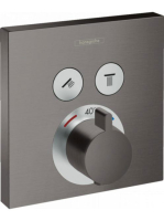 Hansgrohe ShowerSelect 2 fogyasztós szálcsiszolt fekete/króm