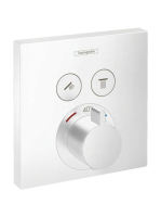 Hansgrohe ShowerSelect 2 fogyasztós matt fehér termosztát fa