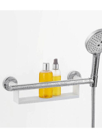 Hansgrohe Comfort kapaszkodó, polccal és zuhanytartóval, kóm