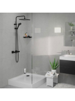 Hansgrohe Vernis Blend Showerpipe 240 matt fekete zuhanyrend
