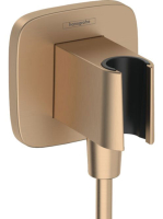 Hansgrohe FixFit Porter Q zuhanytartó fali csatlakozóval, br