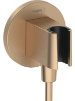 Hansgrohe FixFit Porter S zuhanytartó fali csatlakozóval, br