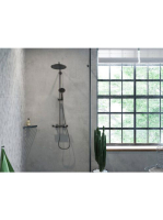 Hansgrohe Croma Select S 280 szálcsiszolt fekete/króm zuhany