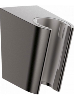 Hansgrohe Porter'S szálcsiszolt fekete/króm zuhanytartó