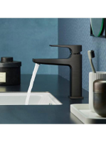 Hansgrohe Metropol mosdócsaptelep szálcsiszolt fekete/króm p