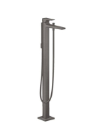 Hansgrohe Metropol szálcsiszolt fekete/króm szabadonálló kád