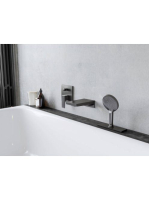Hansgrohe Metropol szálcsiszolt fekete/króm kádtöltő 3254334