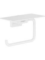 Hansgrohe AddStoris WC papír tartó, polccal matt fehér 41772
