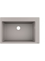 Hansgrohe S51 S510-F660 Beépített SilicaTec mosogató betonsz