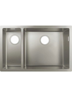 Hansgrohe S71 munkalap alá rögzíthető 2 medencés mosogató, c