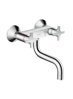 Hansgrohe Logis M32 króm kétkaros konyhai csaptelep, fali sz