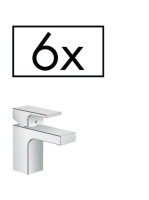 Hansgrohe Vernis Shape egykaros mosdócsaptelep 70, automata