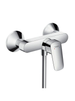 Hansgrohe Logis falsíkon kívüli zuhany csaptelep, kétféle át