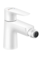 Hansgrohe Talis E matt fehér bidécsaptelep automata lefolyóg
