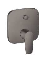 Hansgrohe Talis E szálcsiszolt fekete/króm falsík alatti kád