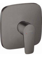 Hansgrohe Talis E szálcsiszolt fekete/króm falsík alatti zuh