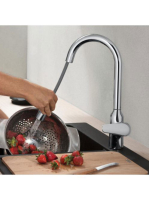 Hansgrohe Focus M42 króm konyhai csaptelep, kihúzható zuhany