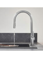 Hansgrohe Talis M54 króm konyhai csaptelep 210, kihúzható zu