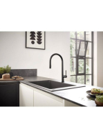 Hansgrohe Talis M54 matt fekete konyhai csaptelep 210, kihúz