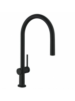 Hansgrohe Talis M54 matt fekete konyhai csaptelep 210, kihúz