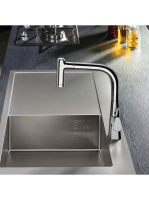 Hansgrohe Metris M71 króm konyhai csaptelep 220, kihúzható z
