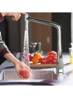 Hansgrohe Metris M71 króm konyhai csaptelep 320, kihúzható z